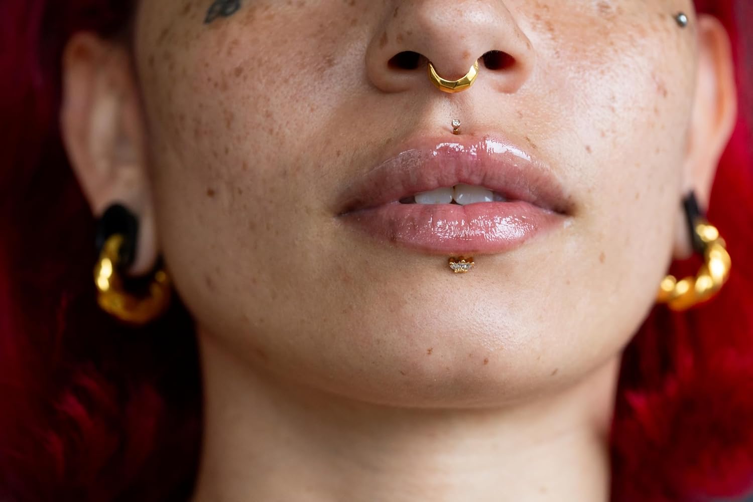 16GA 316L Stainless Steel Polished Hammered Domed Thick Hoop Hinged Segment Ring - Image 2