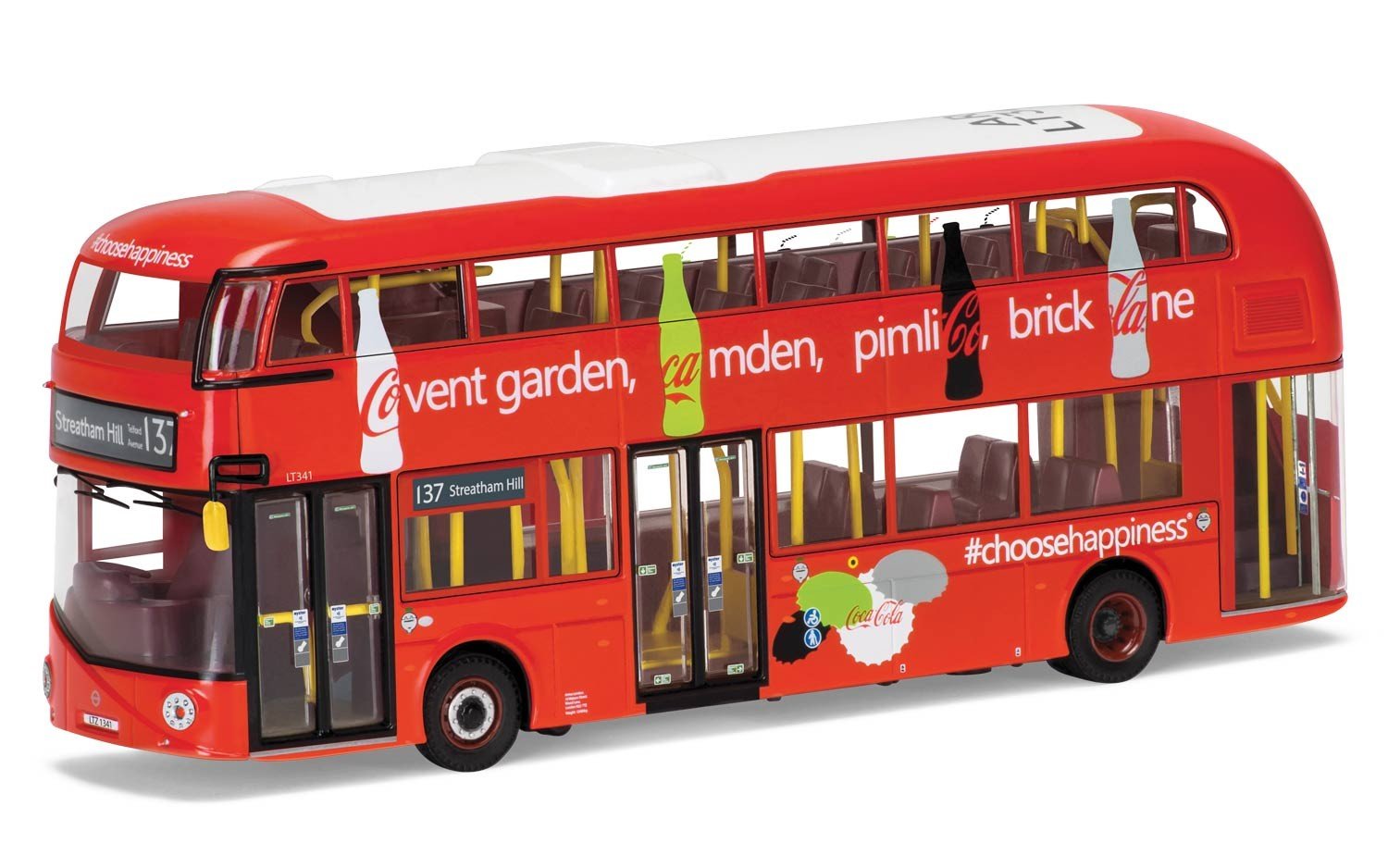 Corgi Boys New Routemaster Diecast Double Decker Coca Cola Bus