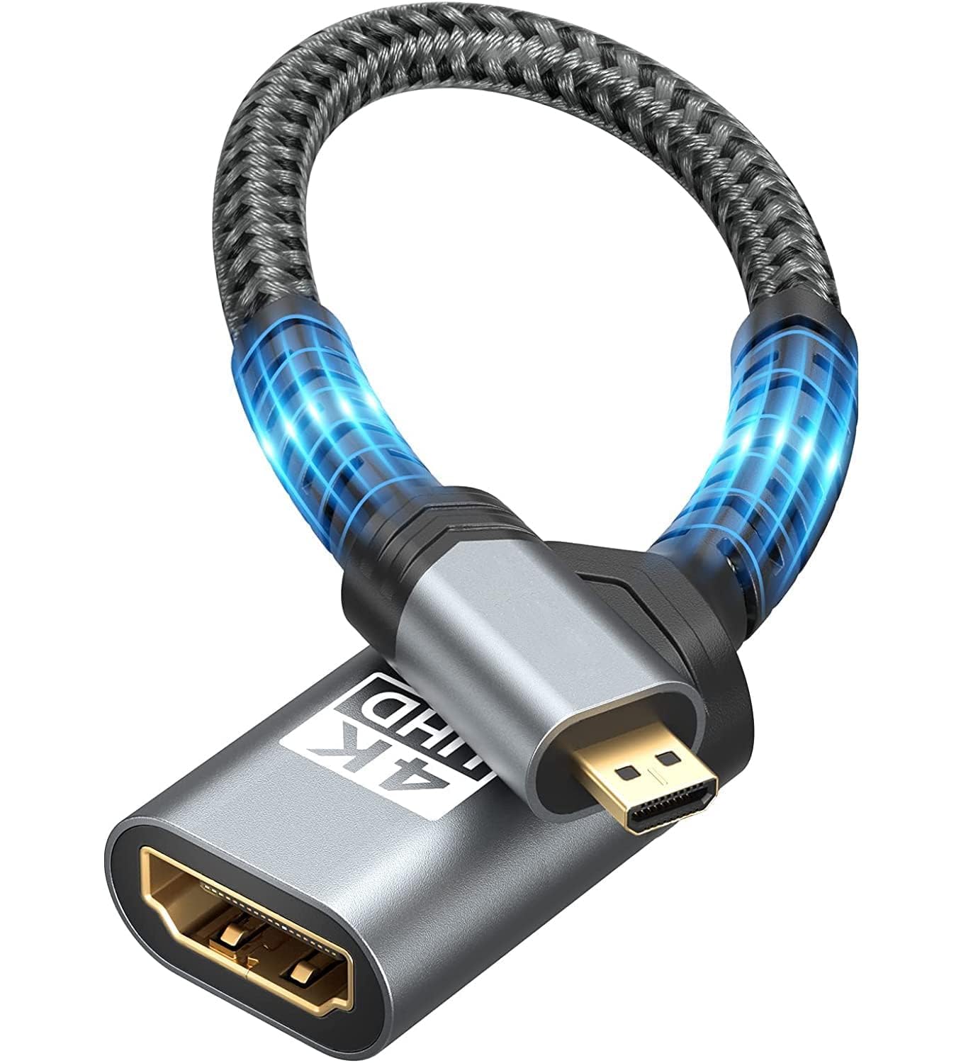 MACLEN 8K Micro HDMI Male to HDMI Female Adapter Converter Connector for Sony A6000, Raspberry Pi 4, GoPro Hero 7 and Other Sport Camera (Cable)-image-20