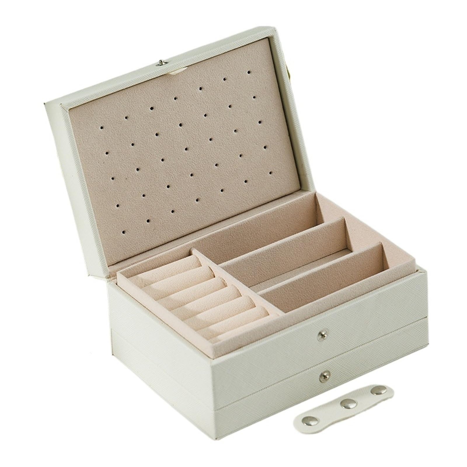Boîte de rangement à bijoux grande capacité pour collier boucle d'oreille