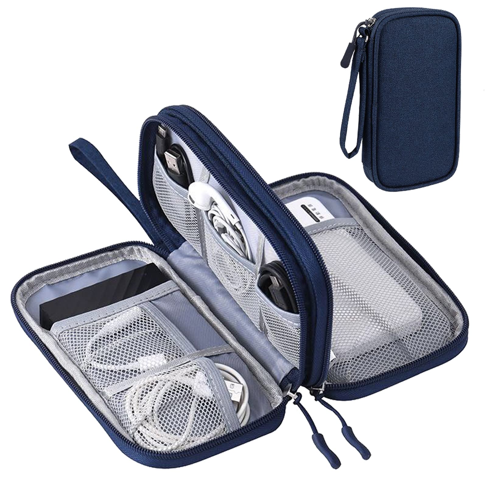 Tunejoy Elektronik Organizer Tasche 24x18x9cm - Wasserdicht Mit Elastischen Trägern - Für Kabel & Zubehör