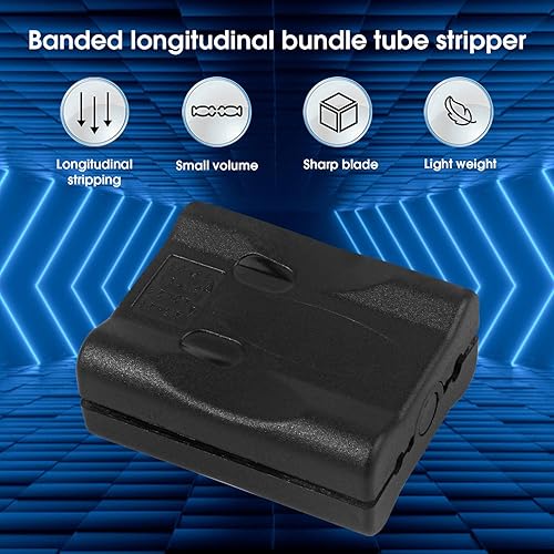 Miniatura 2 de Paquete de 2 cortadoras de tubos de 1.5 ~ 0.130 in, pelacables de fibra óptica, cortadora de cables sueltos.