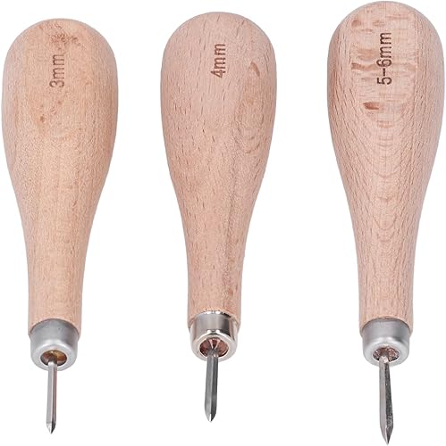 Punzón de rombo, punzón incisivo de espaciado preciso profesional para costura de cuero para punzonado de cuero