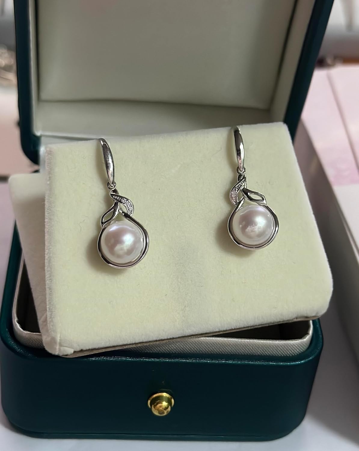 Mothers Day Gifts for Mom Women Wife Anniversary, Pearl Earrings, Birthday Day Gift Christmas Day Fine Jewelry Gifts for Women Wife, Valentine's Day for Her