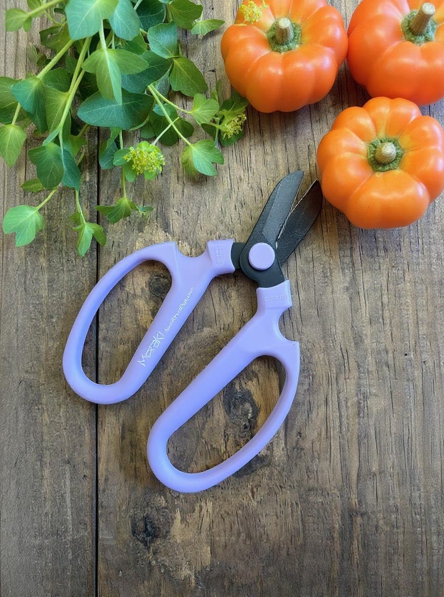 Garden Pruning Shears Scissors Carbon Steel Blades 6.7 In, Snapdragon - Lavender