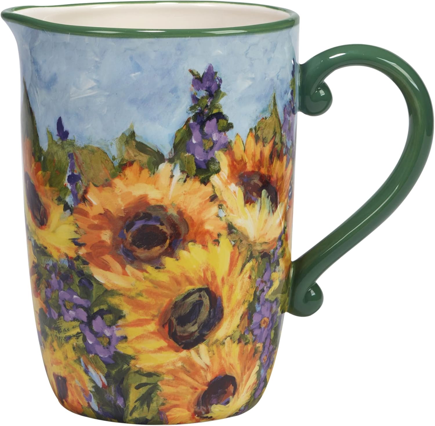 Certified International Sunflower Bouquet 96 oz. Pitcher