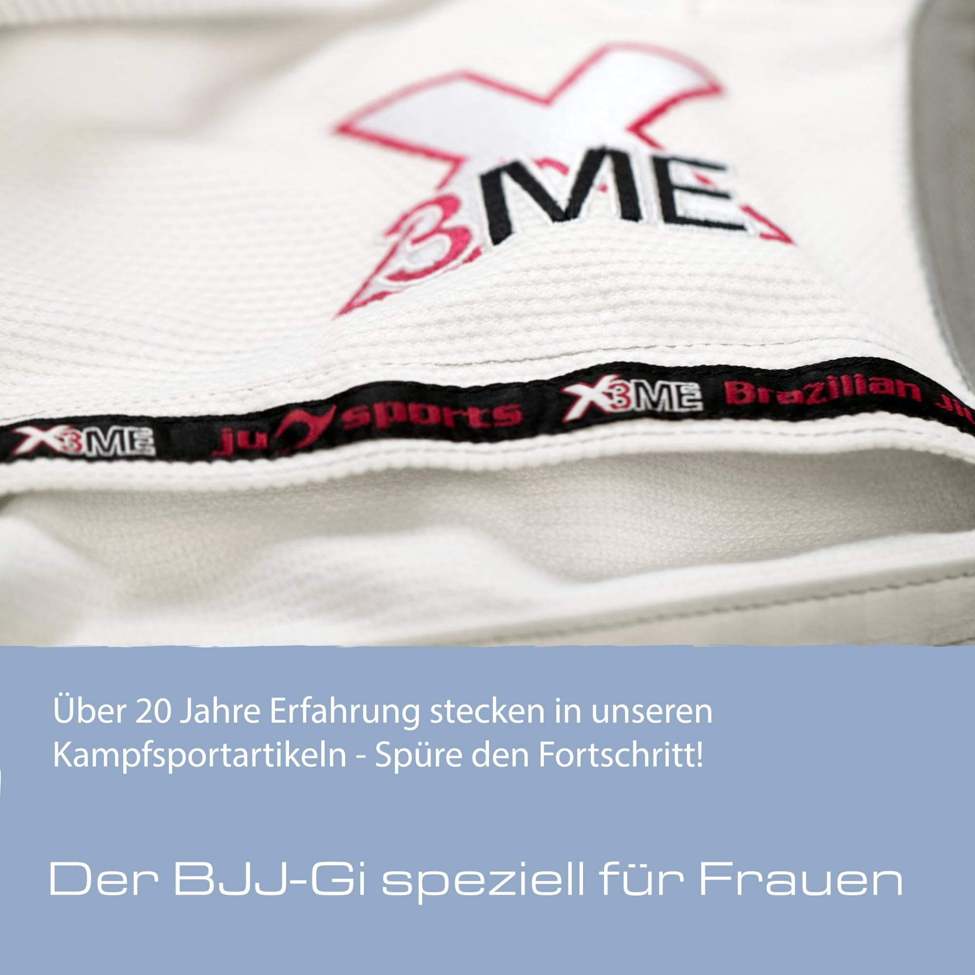 Ju-Sports Amazona BJJ-Gi EXTREME 2.0 White/pink Girl I Erstklassiger Brazilian Jujutsu Anzug speziell für Kinder nach Vorgaben der JJIF I 100% Baumwolle