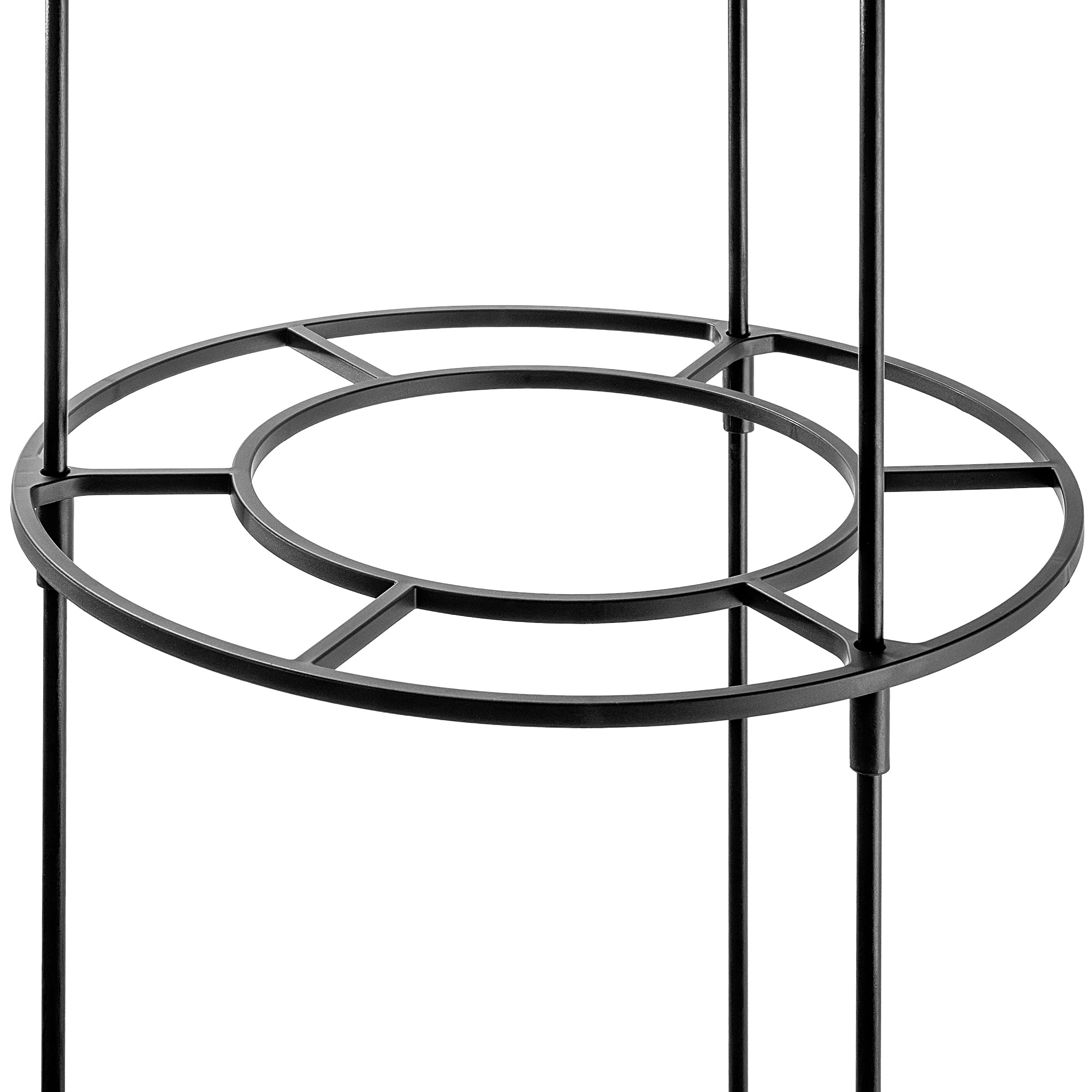 KADAX Pot à tomates avec tuteur - Pot de tomates - En plastique avec grille - Pot pour plantes de tomates - Tour de culture - Pot de soutien pour plantes grimpantes - Diamètre : 40 cm - Anthracite