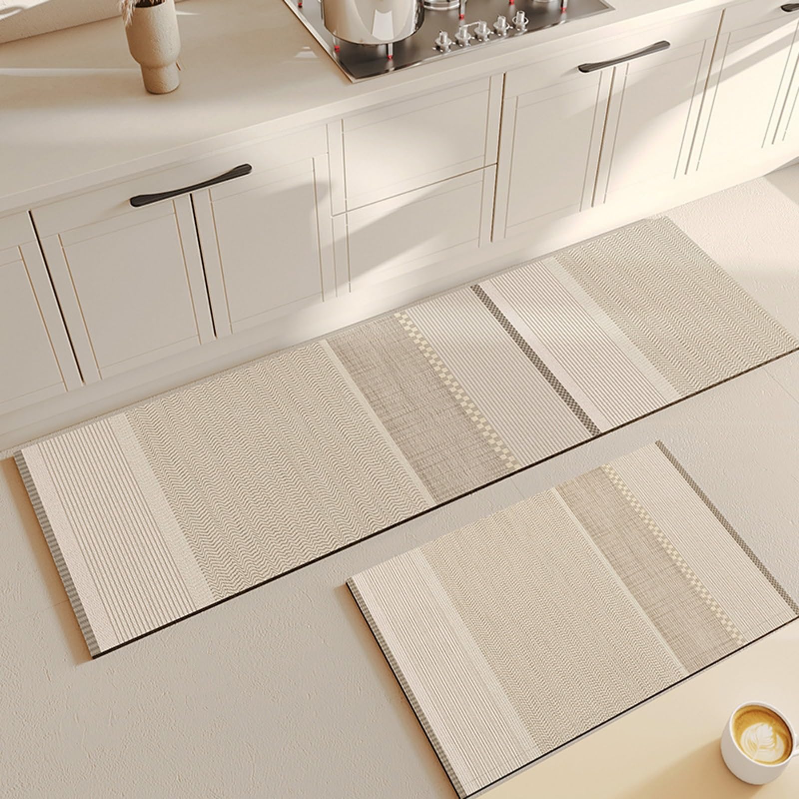 Alfombra de cocina anti-tropezones de 60x180 cm con gran absorción para mantener tu suelo seco