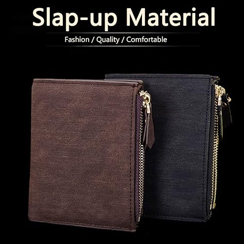 Miniatura 6 de TAUFE Men's Wallets, Men Wallet Solid Soft PU Coin Purse Card Holder Short Wallets Slim Wallet for Men