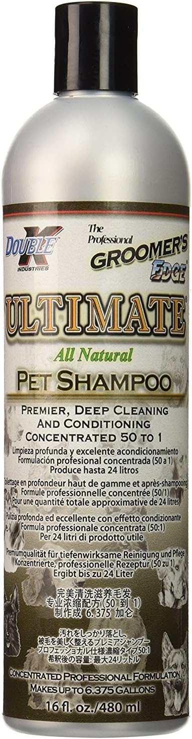 Ultimate Pet Shampoo | Deep Cleans and Conditions Dogs, Cats, Puppies, Kittens, Horses, Cattle | 16 ounce bottle