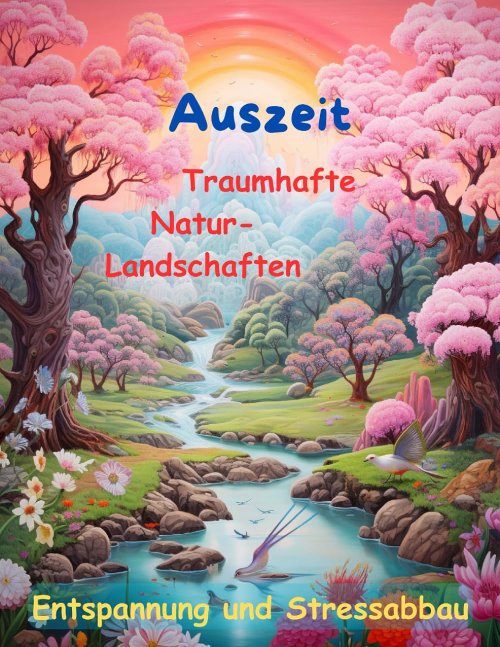 AUSZEIT traumhafte Natur-Landschaften -Malbuch für Erwachsene -50 atemberaubende Motive: -Entspannung und Stressabbau -nimm dir ZEIT, für DICH -Ausmalbilder Landschaften