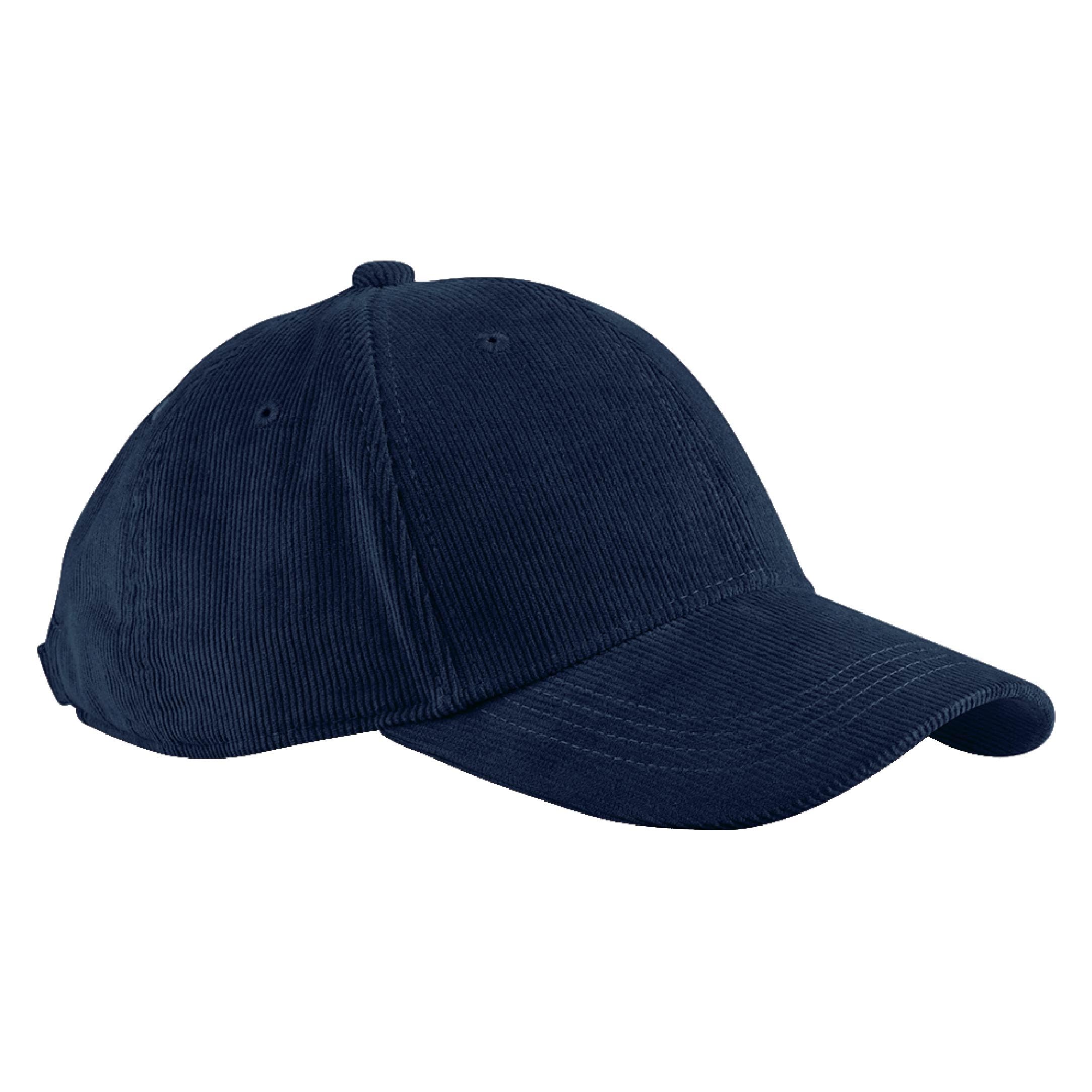 Beechfield Unisex Oxford Navy - Earthaware Organic Cord Baseball Cap - Sun, Running Accessories, Sun, Trucker Cap Mens Cap, Womens Cap, Cap, Running - 100% Organic Cotton Corduroy