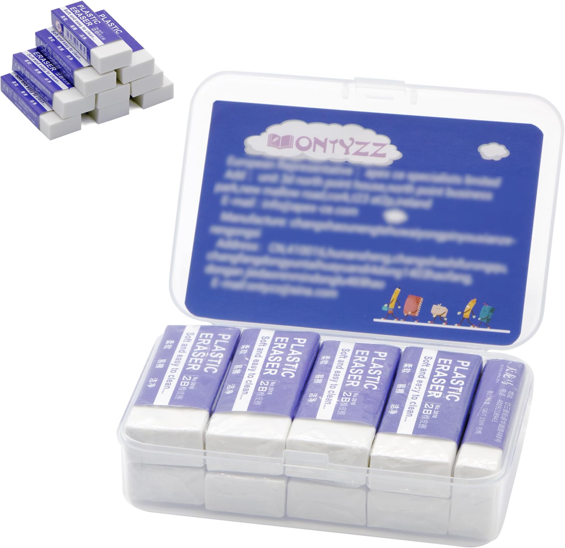 Helix Oxford Small Sleeve Erasers (Box of 30) : Amazon.co.uk ...