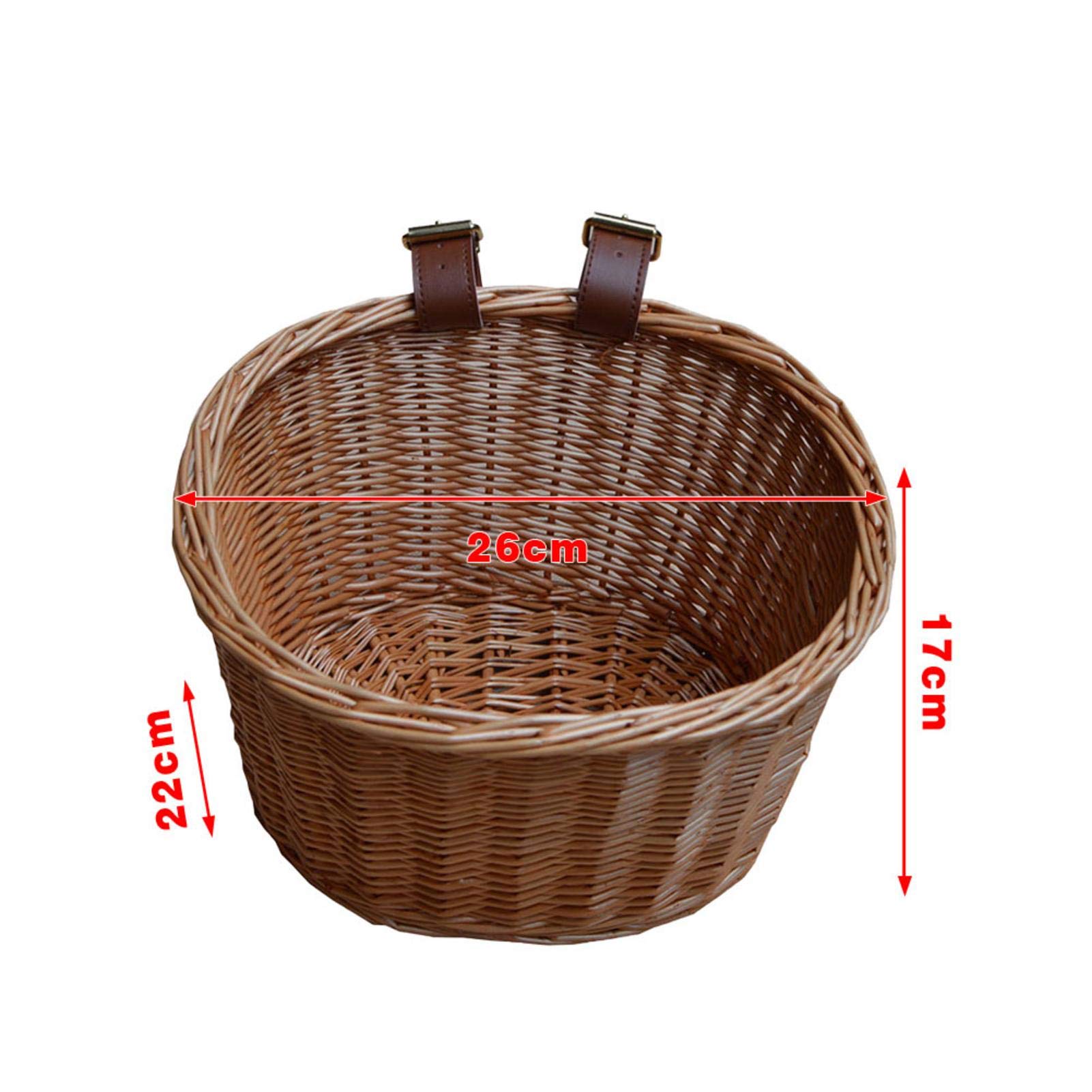 Panier en osier vintage pour vélo