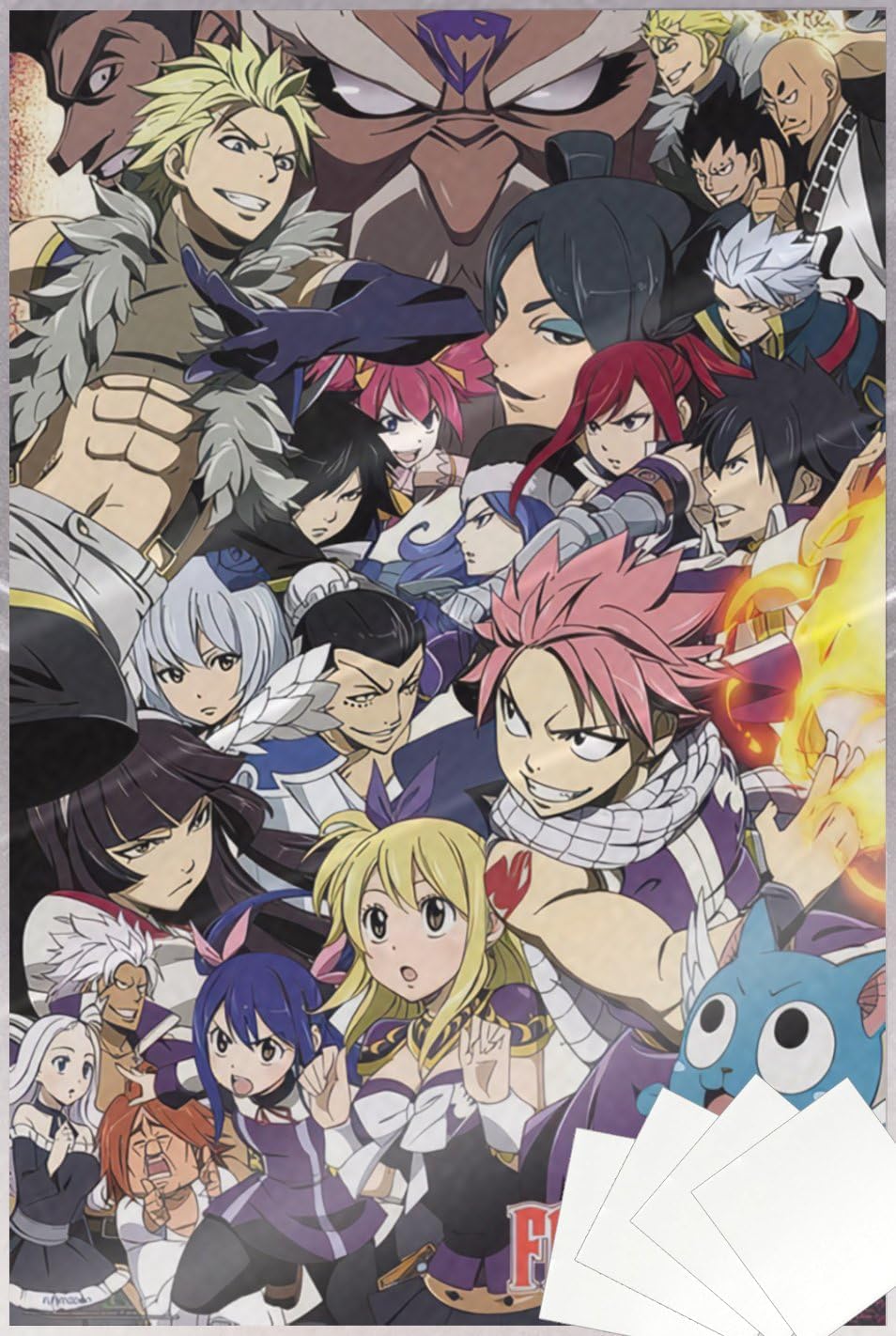 POSTER STOP ONLINE Fairy Tail - Anime TV Show Poster Print (Fairy Tail vs. Other Guilds - Character Collage) (Size: 24" x 36") (Laminated Poster)