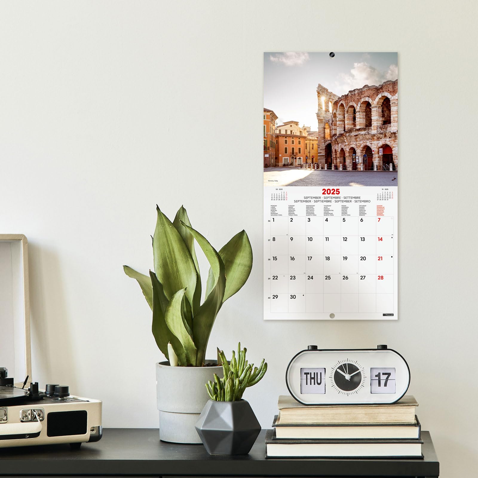 Finocam International 2025 Wall Photo Calendar Month View January 2025 December 2025 (12 months) Charming International - Image 2