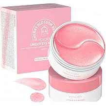 Under Eye Patches Masks for Fine Lines with Collagen & Hyaluronic Acid, Dark Circles Care, Hydrating Smoothing Eye Skin Care for Women and Men,60 Pcs Marshmallow Pink
