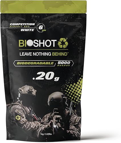 Biodegradable Airsoft BBS - 0.01 oz 5000 rondas Super Slick Polish - Grado de competencia sin costuras para todas las pistolas y accesorios de 0.236