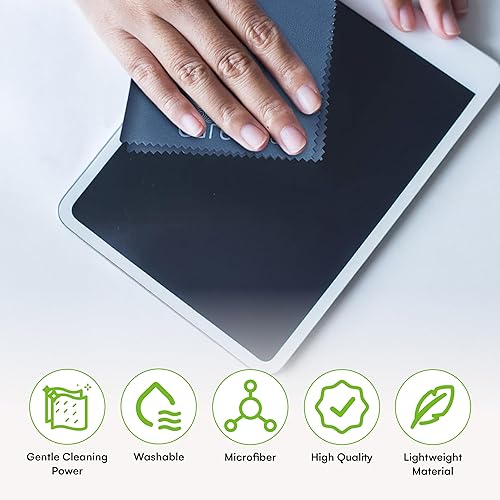 Miniatura 11 de Care Touch Paño de limpieza para gafas, paquete de 12 paños de limpieza de microfibra para lentes, lentes, teléfonos y pantallas, grande, sin Azul