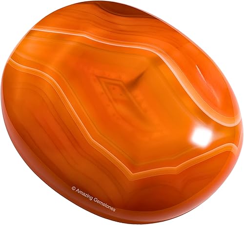 Miniatura 2 de Amazing Gemstone Piedra de palma cornalina  Piedra de preocupación de masaje caliente para equilibrio natural de chakras del cuerpo, curación de