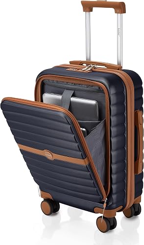 Valise Cabine PC Poche Avant Bagages Cabine 55cm Marine/Mar Kono