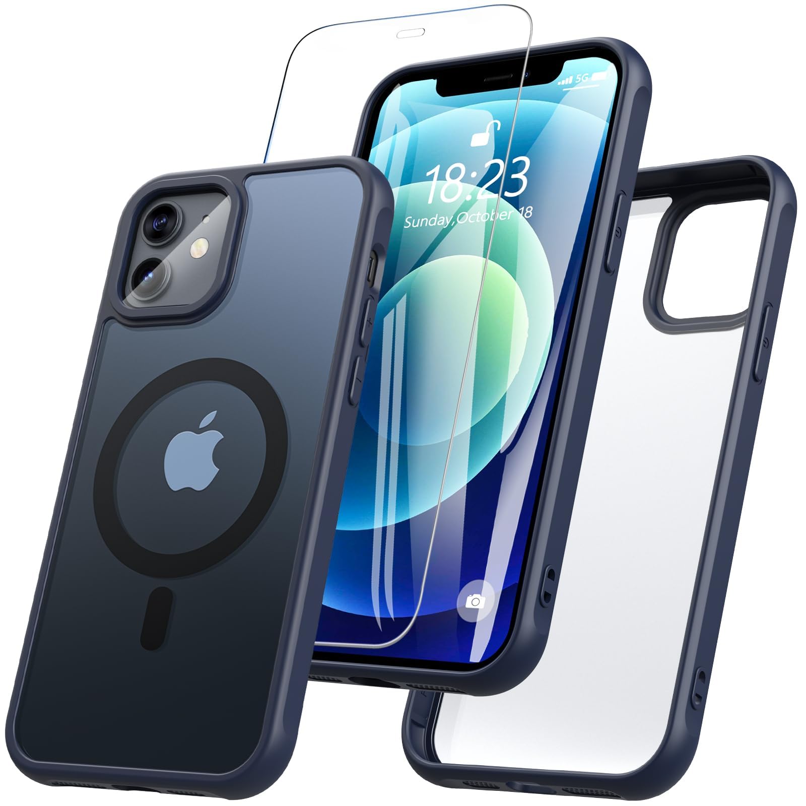 Coque iPhone 12 transparente Hensinple militaire - 8