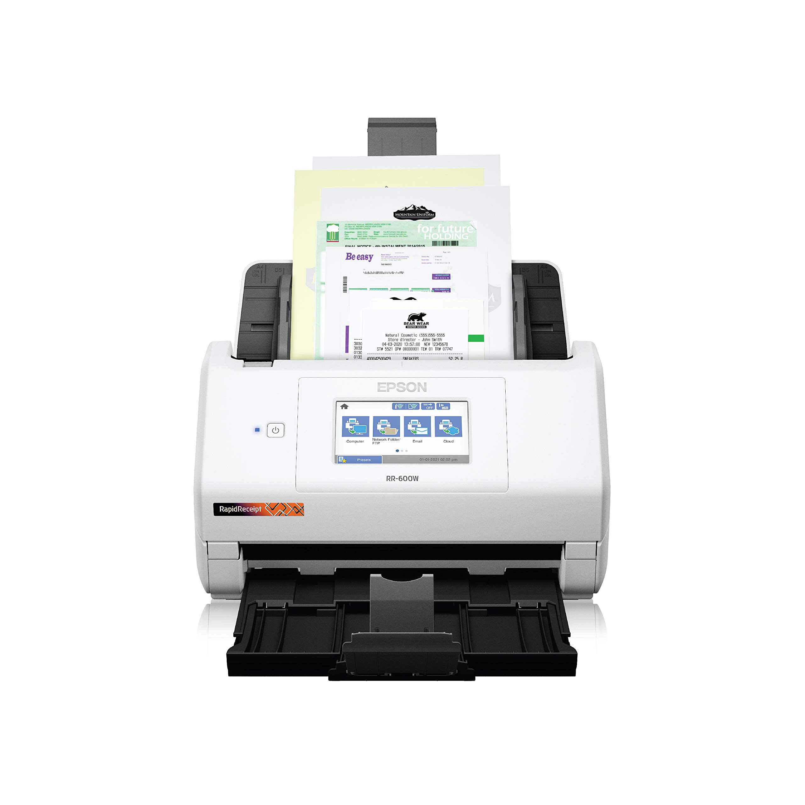 Epson RapidReceipt RR600W Wireless Desktop Color Duplex Receipt and