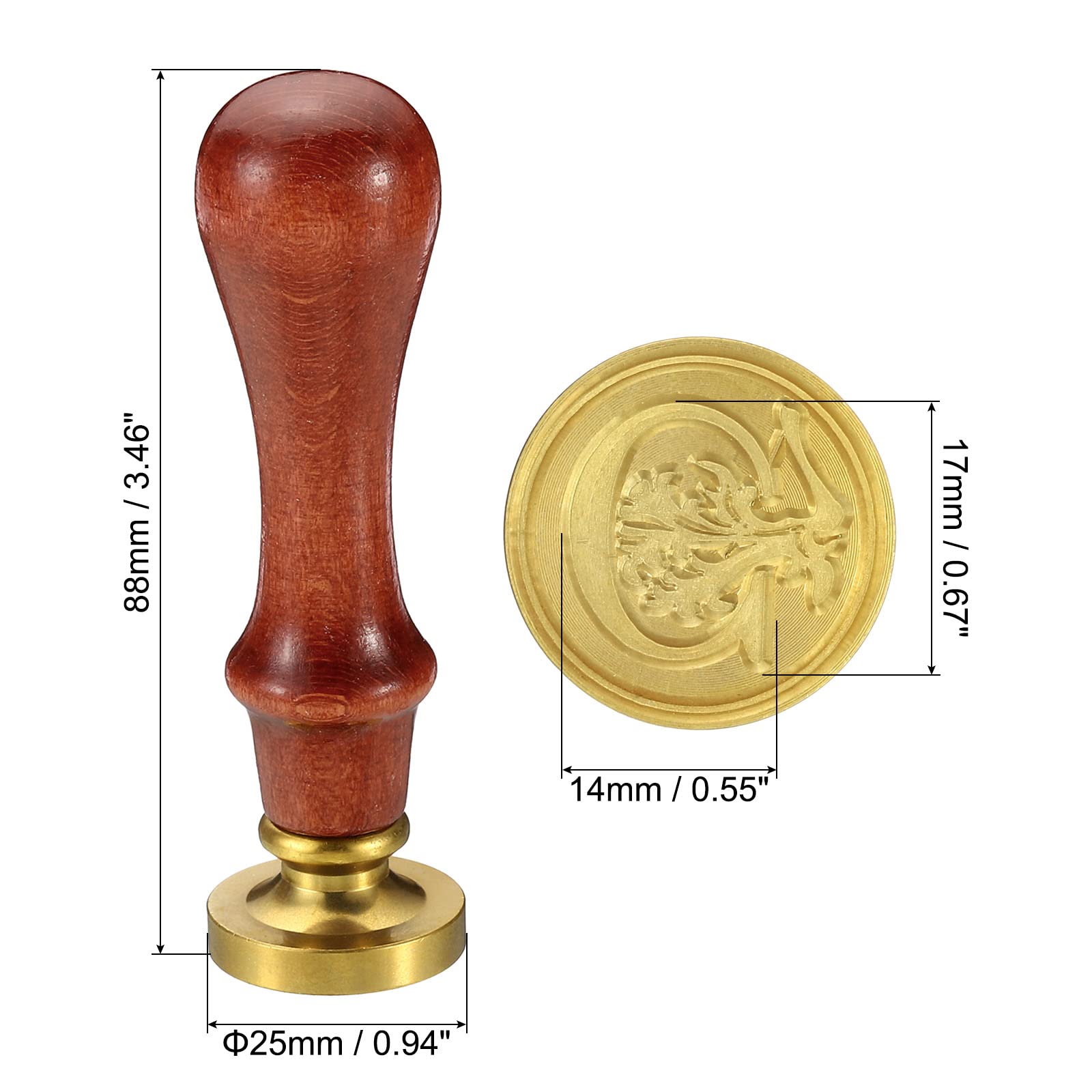 PATIKIL Alphabet C Wax Seal Stamp - Image 2