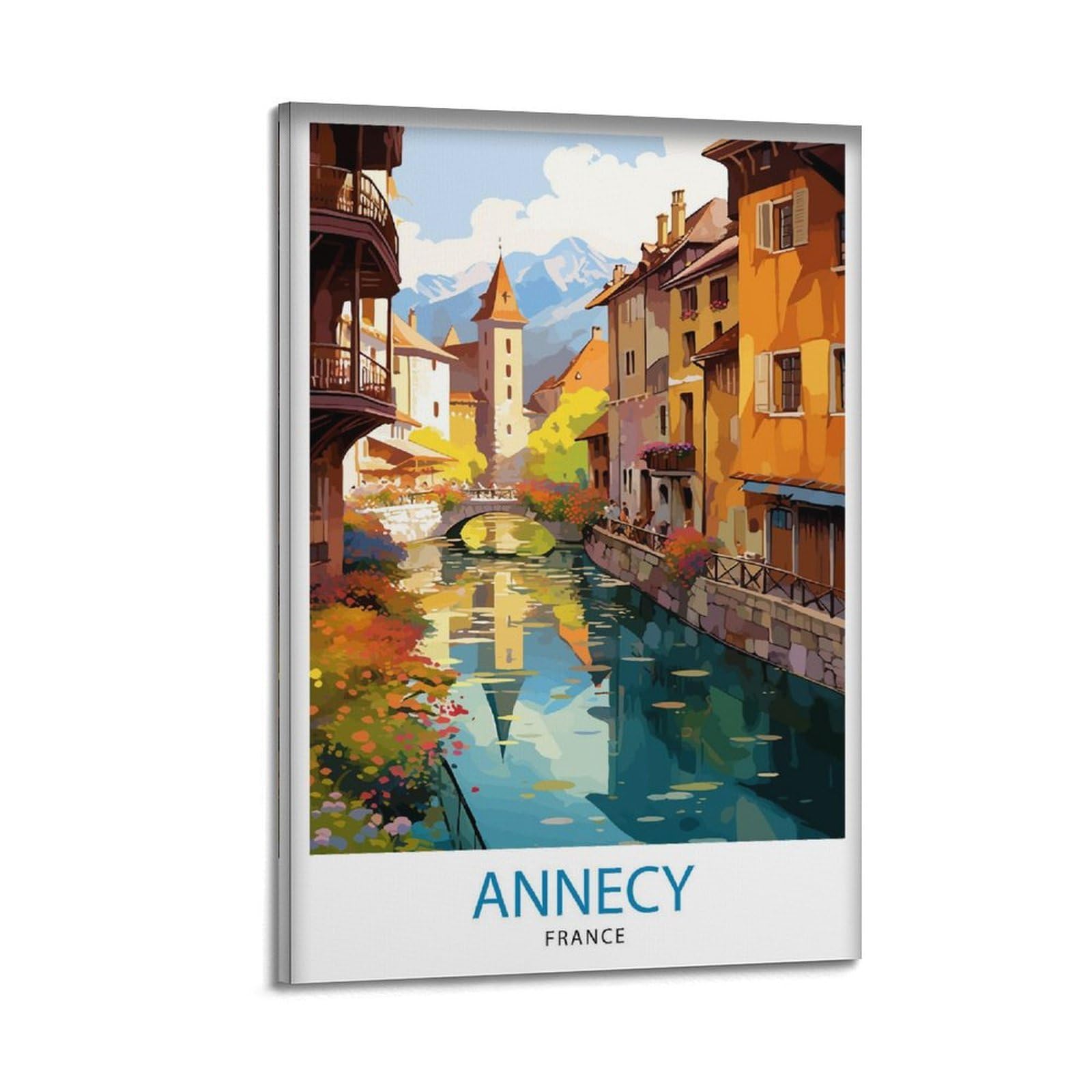 xiaoxiaoshen Annecy France Travel French Ar_5 Canvas Poster Wall Art Prints Room Aesthetic Murals Bedroom And Living Decorations 20x30inch(50x75cm)