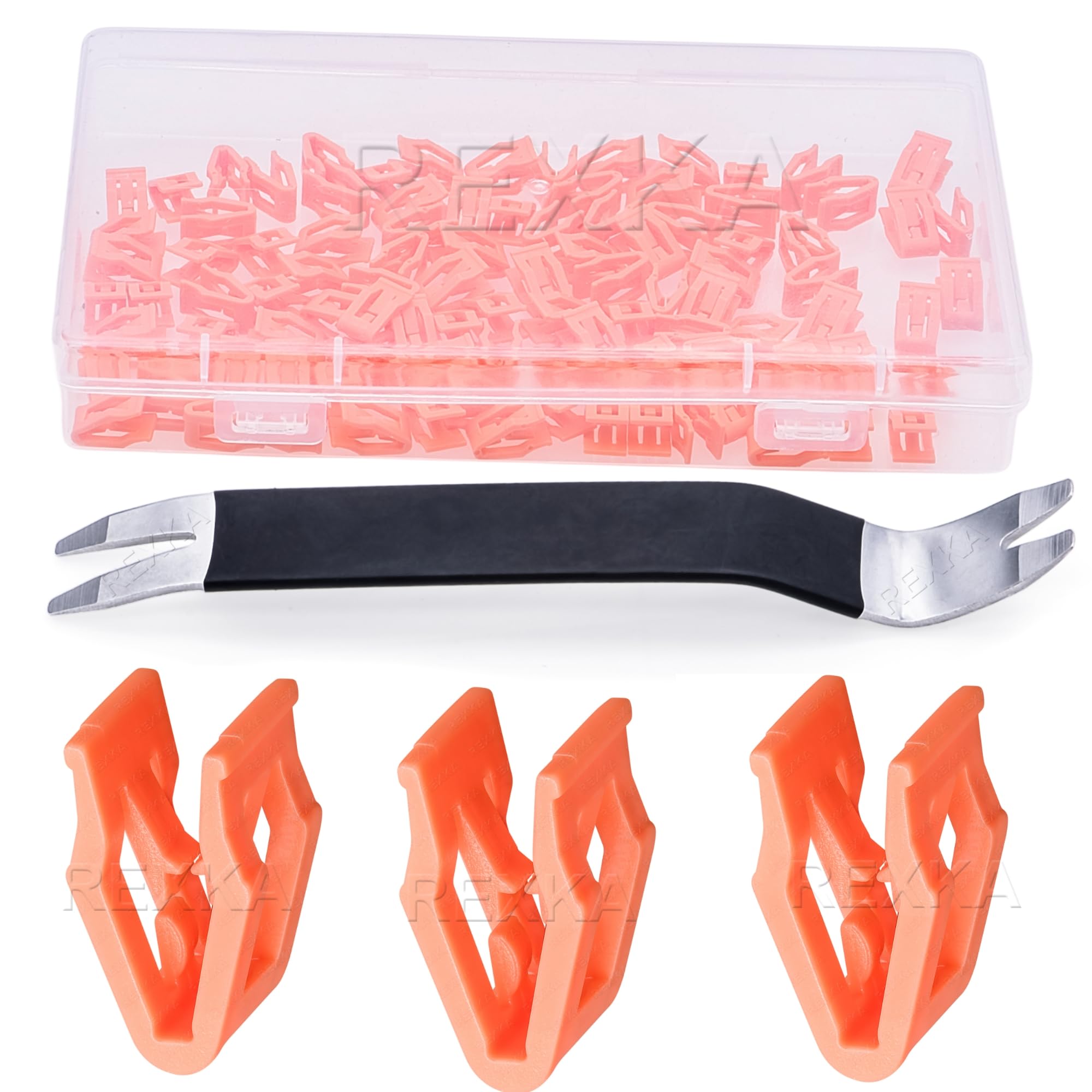 Rexka 51pcs Center Console Radio DVD Dash Panel Switch Bezel Clip Body Trim Retainer forFord Mercury Edge Mustang Escape Expedition F-150 Jeep Dodge