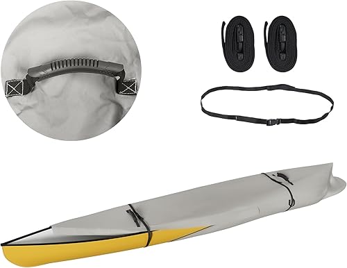 Funda para kayak 100% impermeable para almacenamiento al aire libre, solución teñida, a prueba de decoloración, protección para todo tipo de clima,