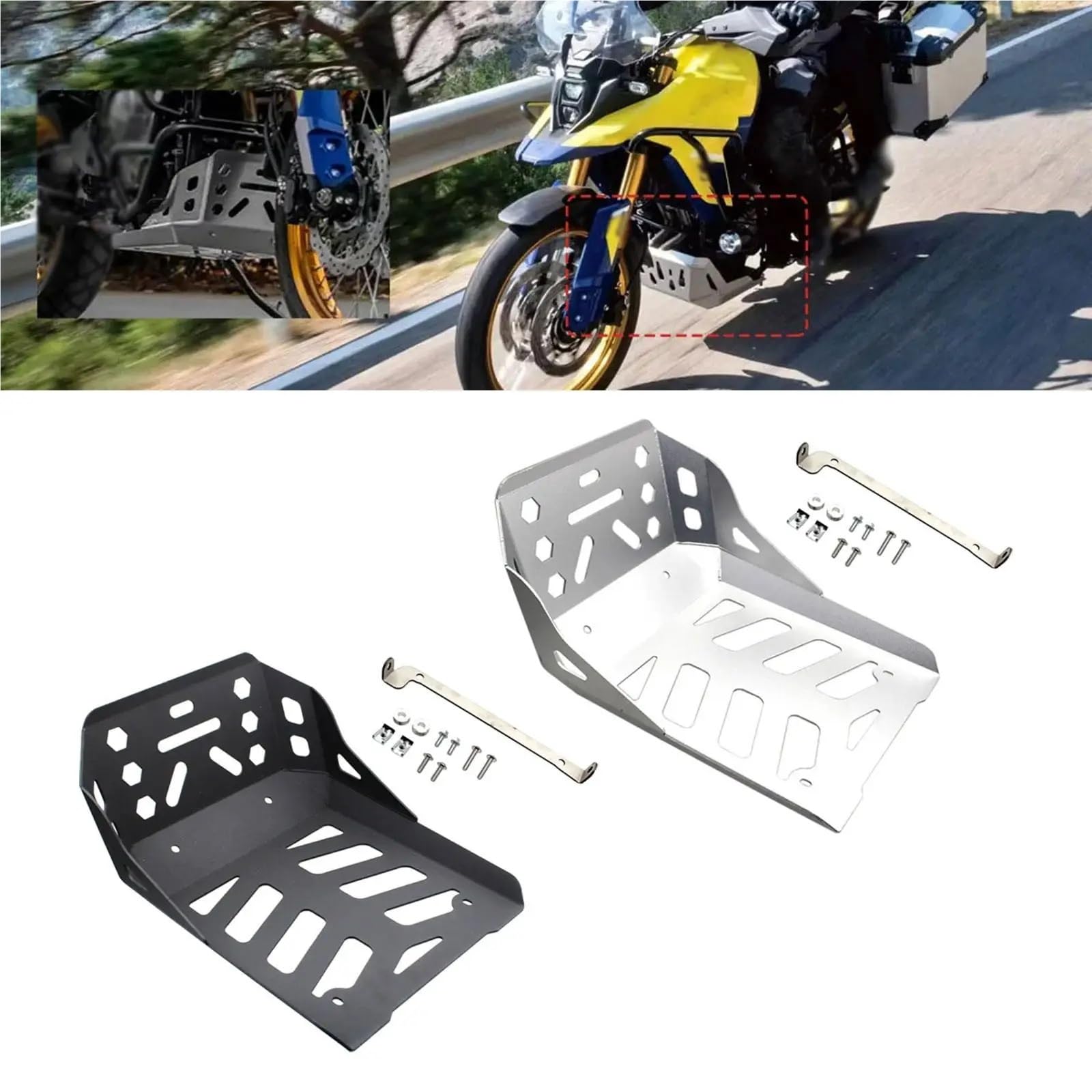 Podwozia Motocykla Osłona ochronna płyty ochronnej Osłona ochronna Płyta ochronna o dużej wytrzymałości Osłona silnika Osłona podwozia Części zamienne(1)