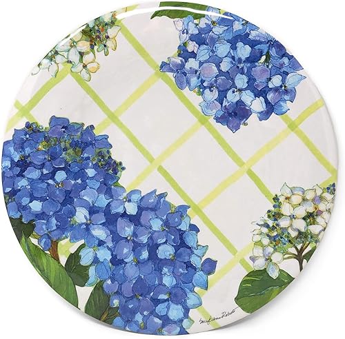 Hortensia enrejado Plato llano, juego de 4