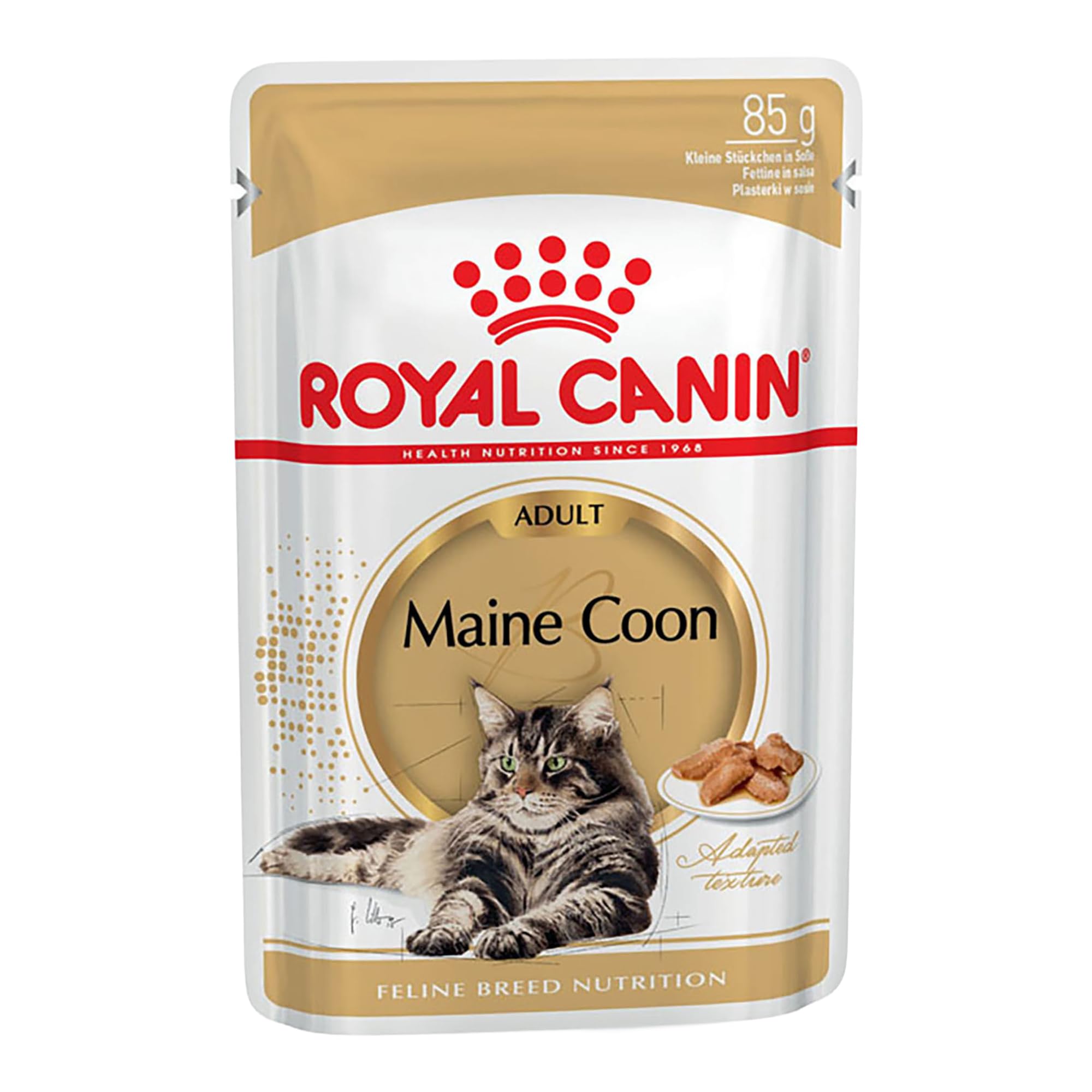 ROYAL CANIN Maine Coon Adult in Gravy Wet Cat Food - 12 x 85g Pouches