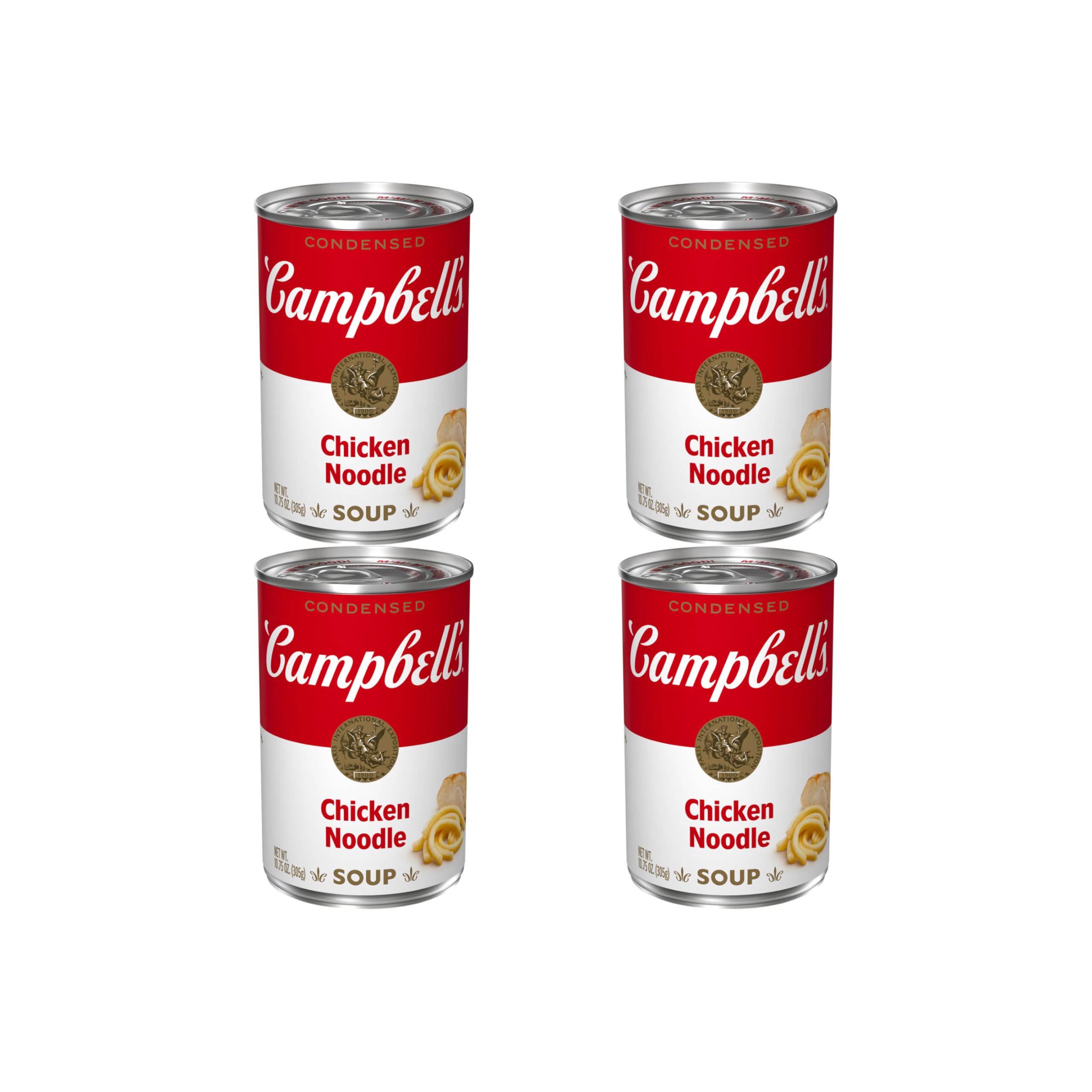 Campbell’s Condensed Chicken Noodle Soup, 10.75 oz Can (Pack of 4)