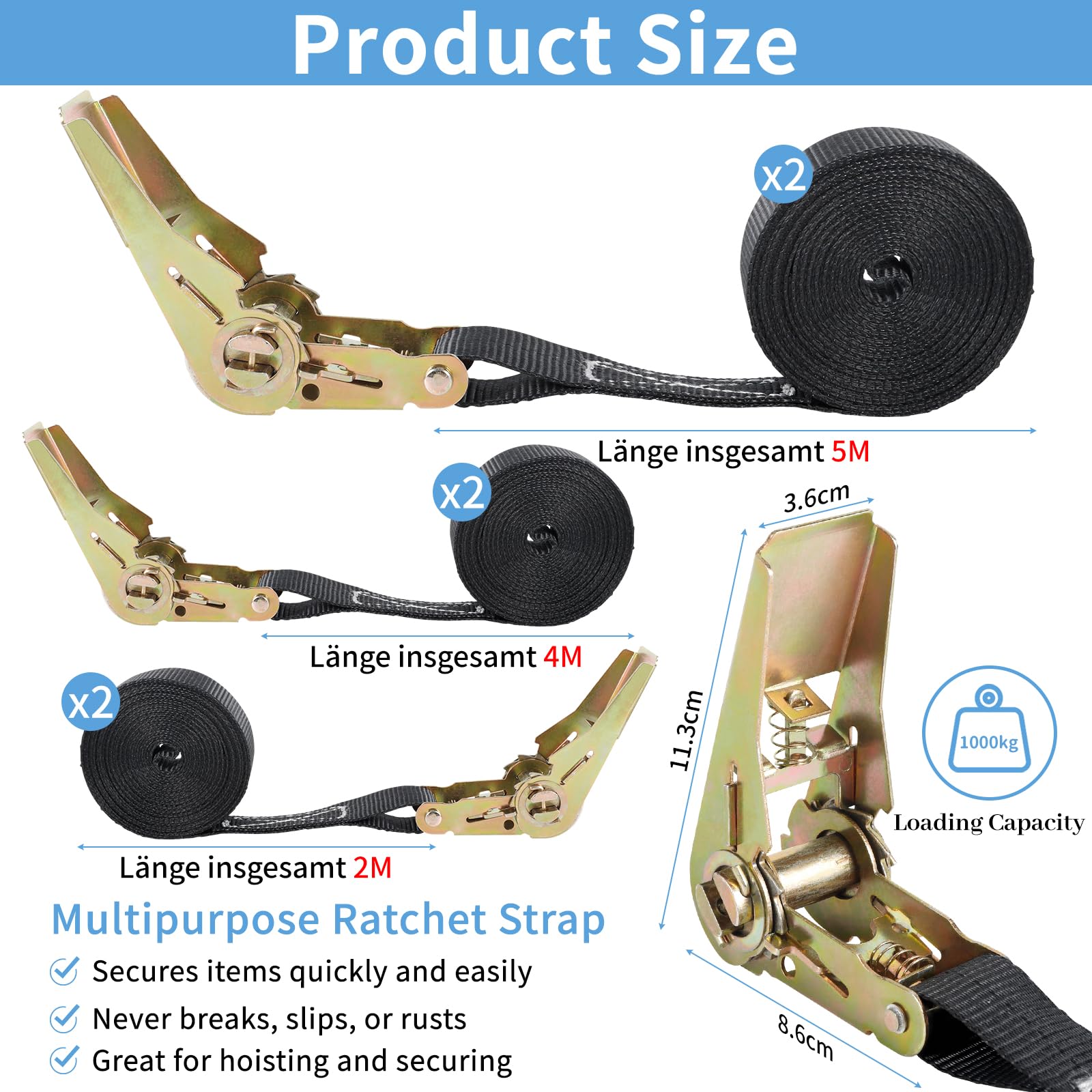 Passanti Rettangolari Per Cinghie | 50 Pezzi Nero | 25-50 Mm | Per Collari Cani E Attrezzature - Foto 6