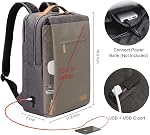 Hp hope Sac à dos pour ordinateur portable, sac à dos de voyage 15.6 Inch Computer Work Backpack pour les femmes hommes Business, College, Casual Daypack