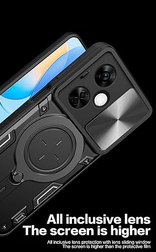 Miniatura 7 de Oneplus Nord N30 Funda con soporte de 360 Soporte magnético para automóvil absorción de impactos cubierta de protección resistente para cámara