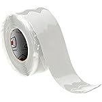 Core Prodigy Fusion Grip Tape - Silicone Rubber Wrap for Pull Up Bars, Barbells, Dumbbells, Sports and Gym Equipment, and Tools (10 Foot, White)