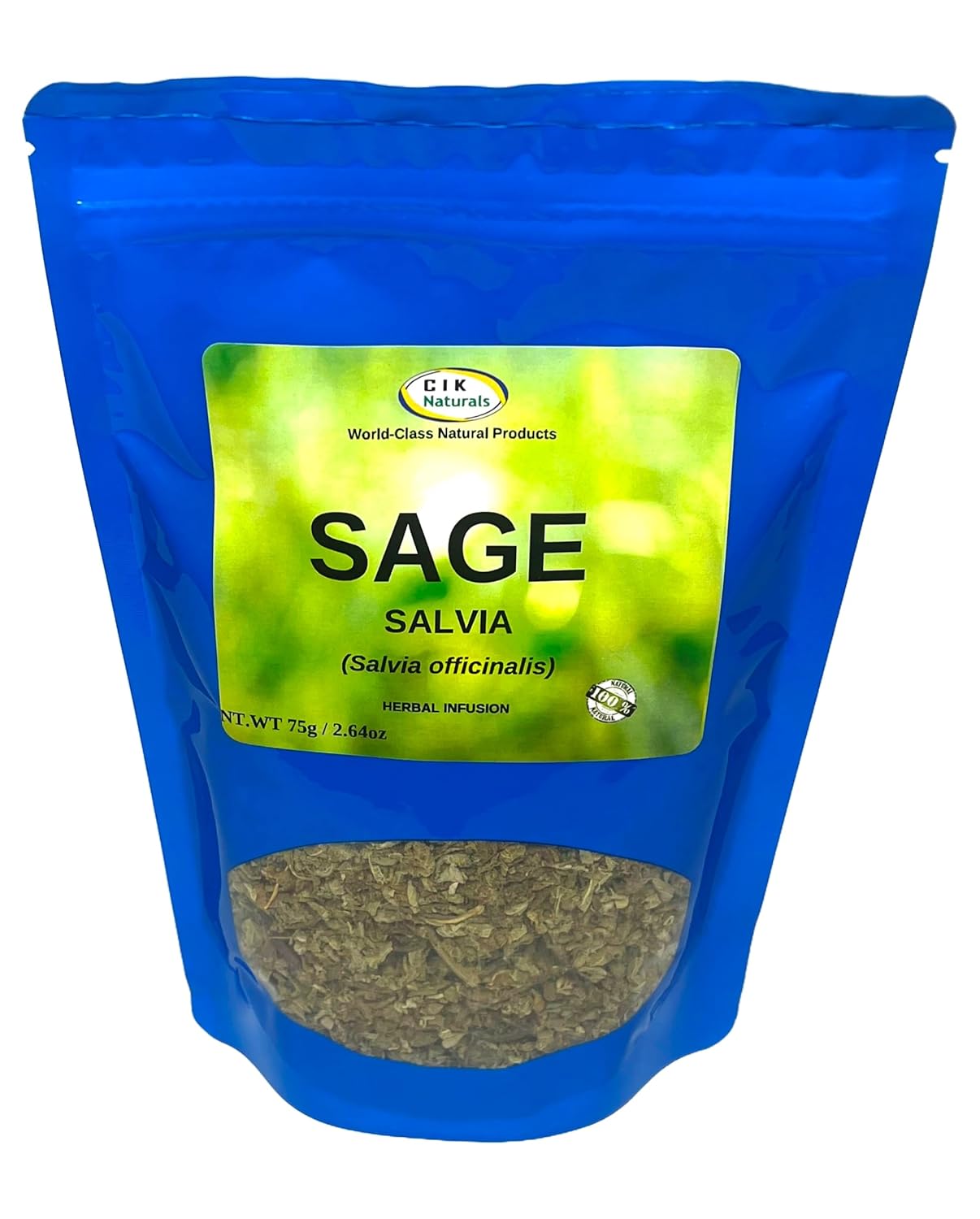 Sage Tea Herbal Infusion Salvia Te Zip Lock Value (75g) Salvia Officinalis