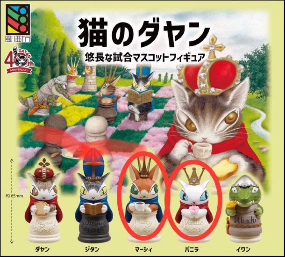 Amazon.co.jp: ガチャガチャ 猫のダヤン 悠長な試合マスコット