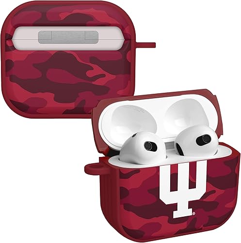Miniatura 1 de AFFINITY BANDS Indiana Hoosiers Camo HDX - Funda compatible con Apple AirPods Gen 3