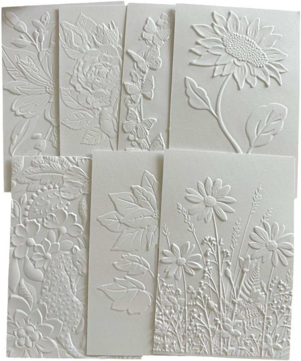 3D Flowers Plastic Embossing Folders for Card Making,Embossing Template Paper Card Embossing Stencil for DIY Scrapbooking Photo Album Card Paper Craft Decoration (05)