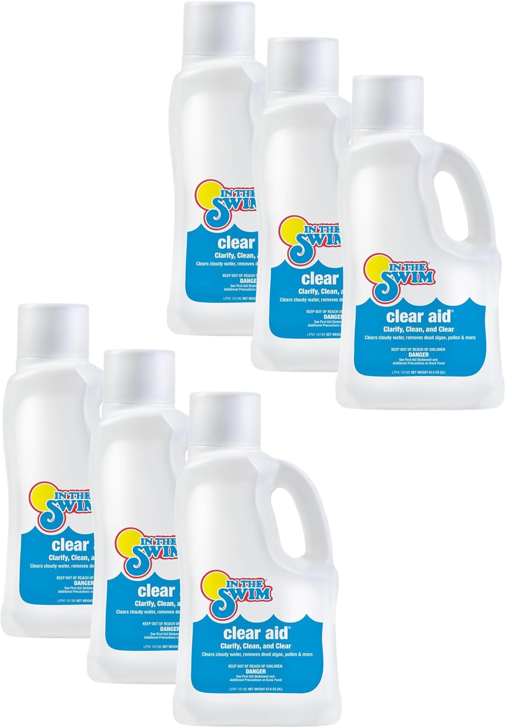 In The Swim - Clear Aid Pool Water Clarifier - Simplifies Pool Maintenance & Restores Clarity - 2 Liter - 2 Pack