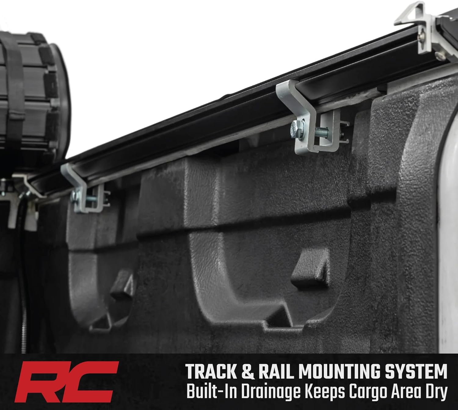 Rough Country Hard Roll-Up Tonneau Cover for Toyota Tacoma (2005-2015) - Aluminum Truck Bed Cover, Fits 5' Short Bed