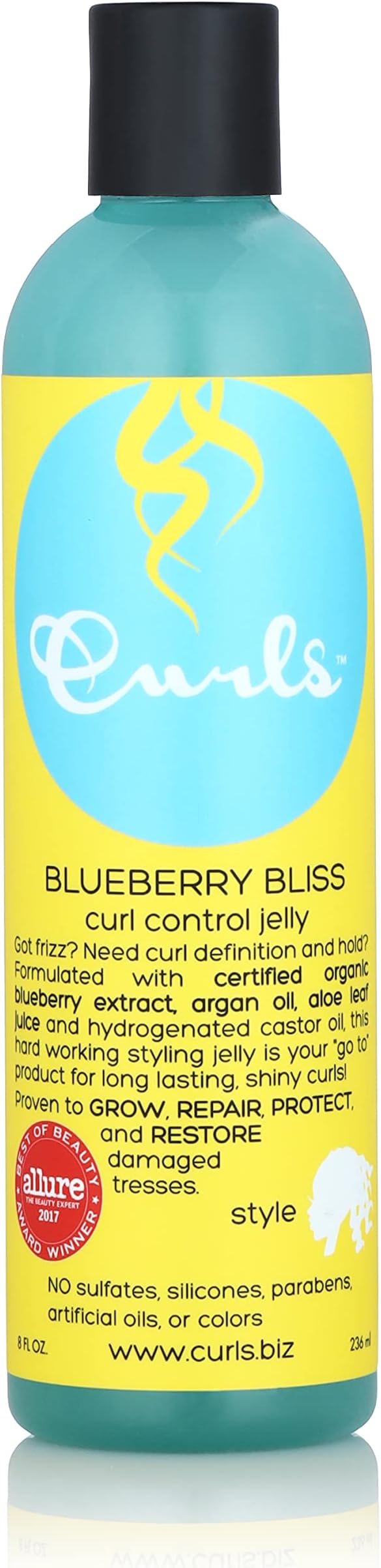 Curls Blueberry Bliss Control Jelly, 8 Ounce