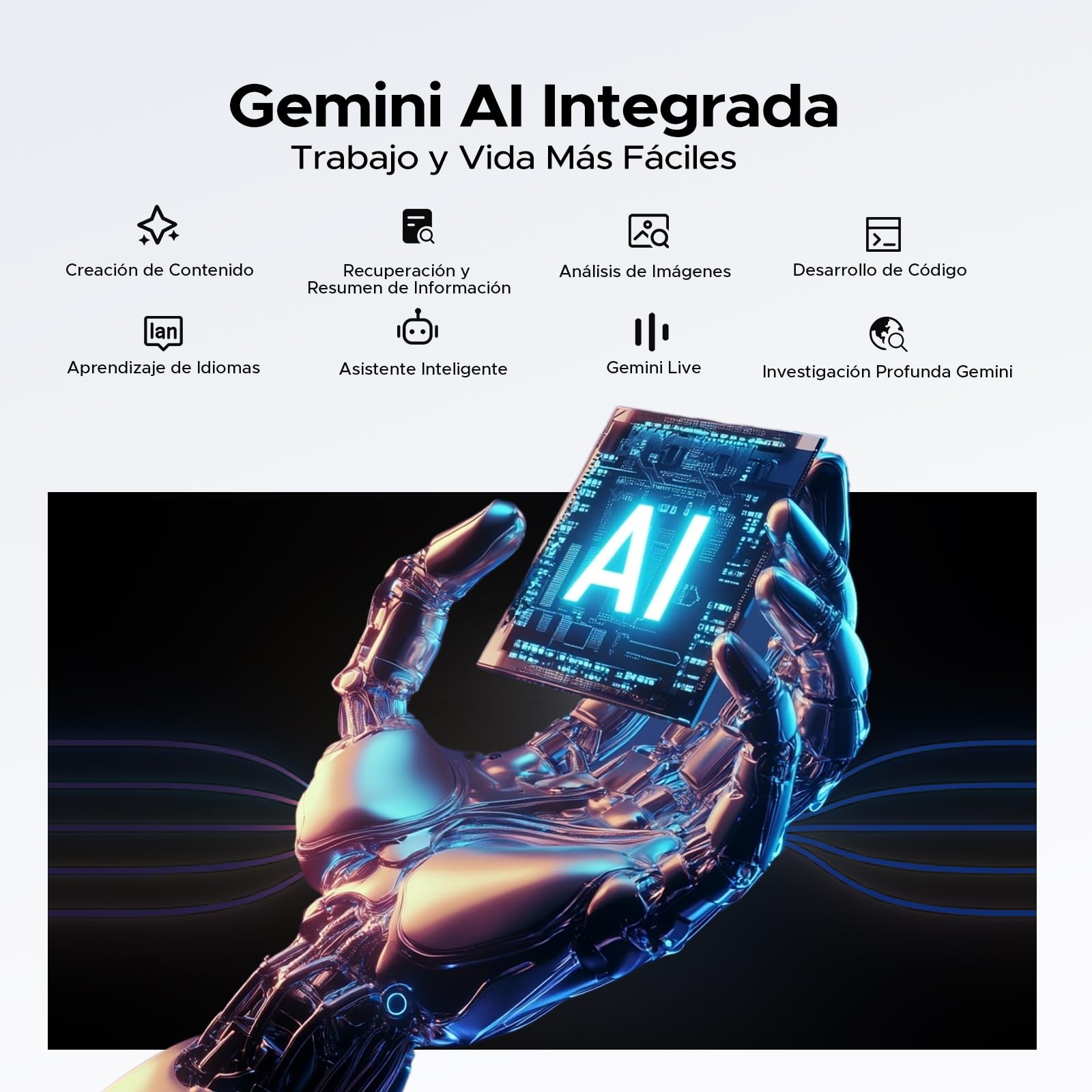 U13 Tablet 13 Pulgadas FHD+ 90Hz, Tablet Android 16 Batería 11000mAh,32GB+256GB/2TB, Procesador Octa-Core Tablets, Gemini AI/Widevine L1, 13MP/5G WiFi/Face ID/GPS/OTG