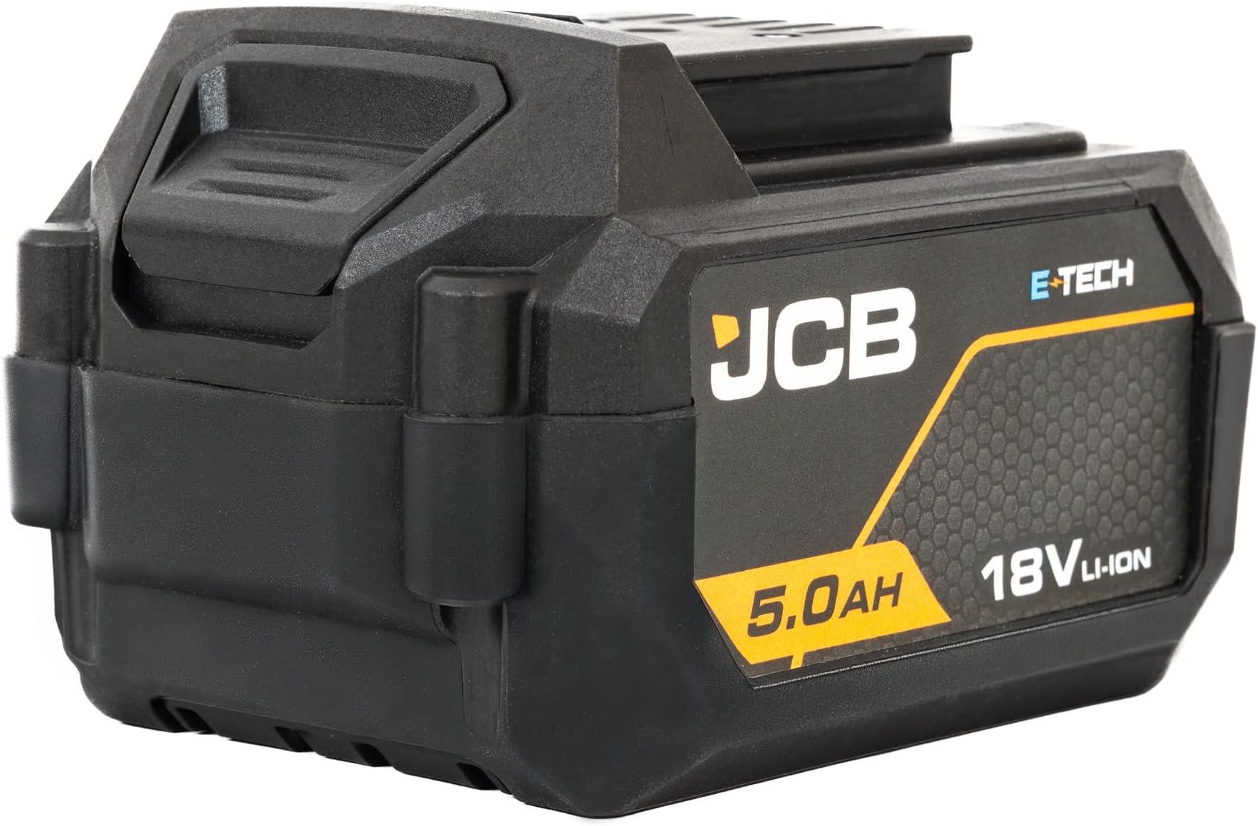 JCB Pro 18V E-TECH 5.0Ah Lithium-Ion Battery – High-Capacity 18V Battery for JCB Cordless & Professional Tools – 2-Year Warranty