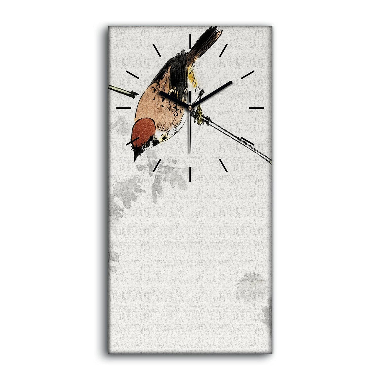Horloge sur toile silencieuse Coloray 30x60cm grand format sans tic-tac